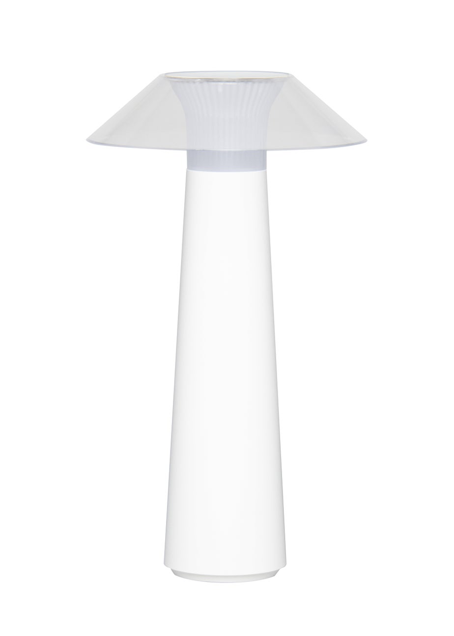 BHS Lyra LED IP44 Rechargeable Table Lamp White (28.5cm x 16cm)