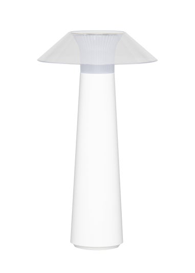 BHS Lyra LED IP44 Rechargeable Table Lamp White (28.5cm x 16cm)