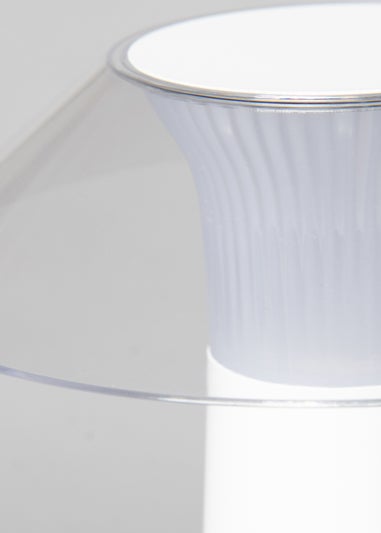 BHS Lyra LED IP44 Rechargeable Table Lamp White (28.5cm x 16cm)