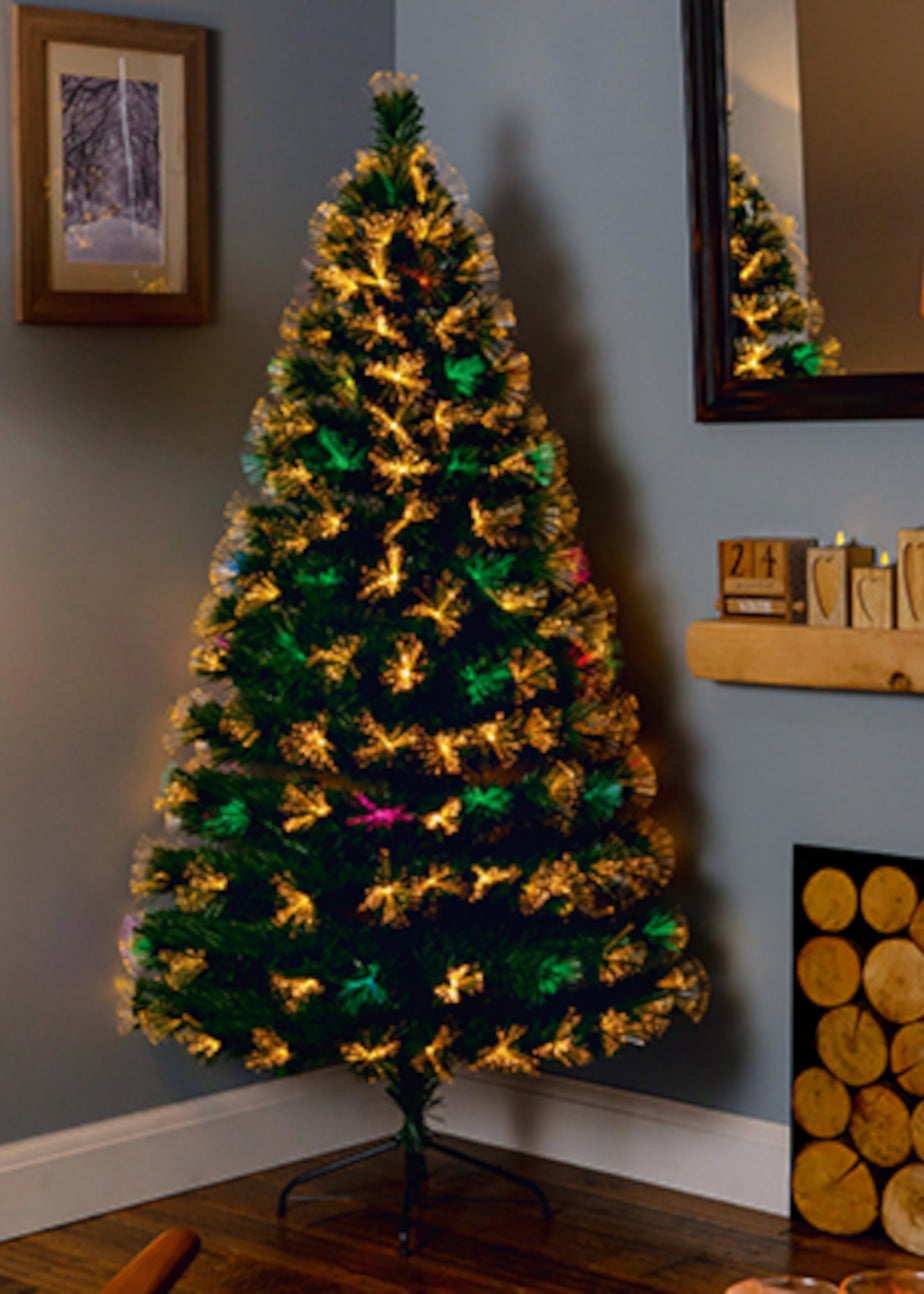 Premier Decorations Colour Changing Firework Fibre Optic Tree 5ft