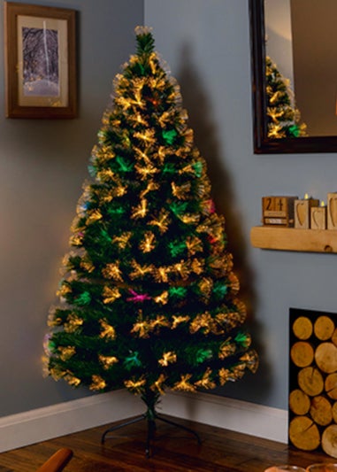 Premier Decorations Colour Changing Firework Fibre Optic Tree 5ft