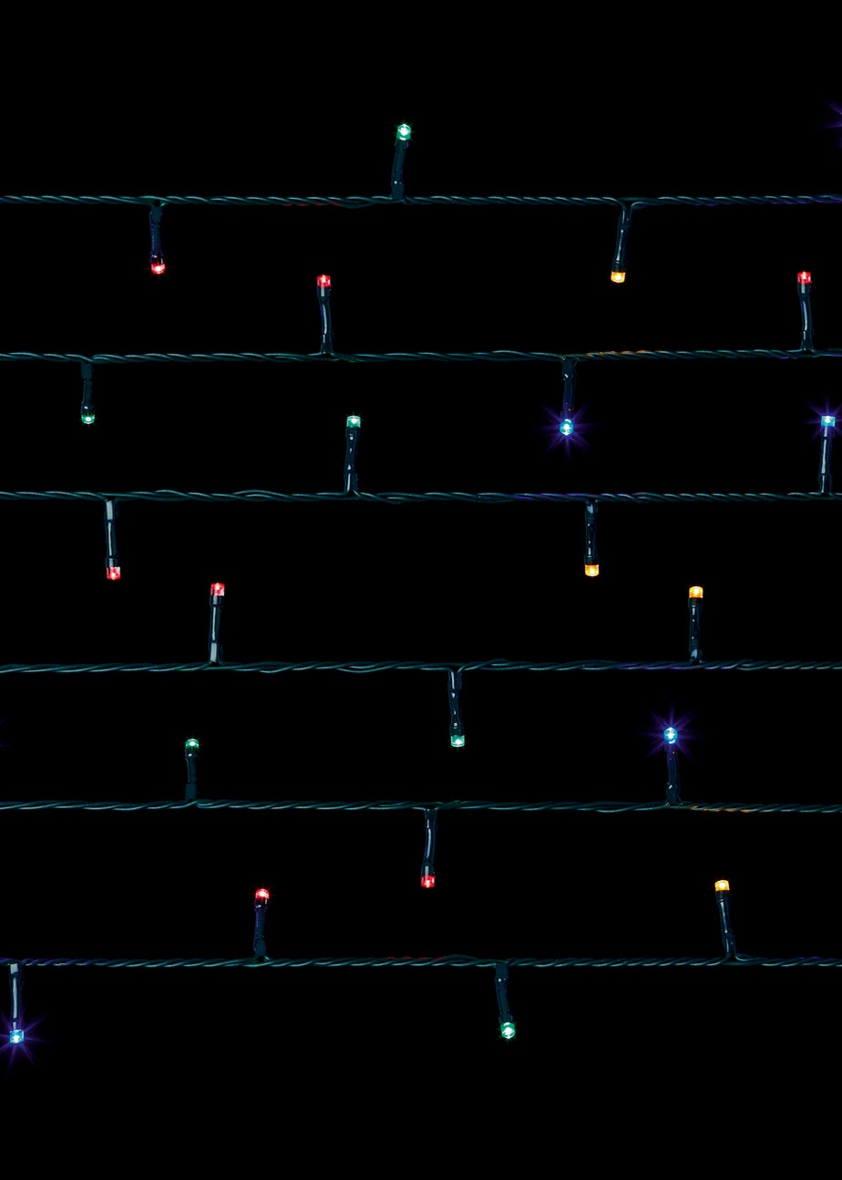 Premier Decorations 400 Multi-coloured LED Battery Operated Timelights