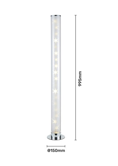 Glow LED Galaxy Cylinder Floor Lamp with Remote Control (99.5cm x 15cm)