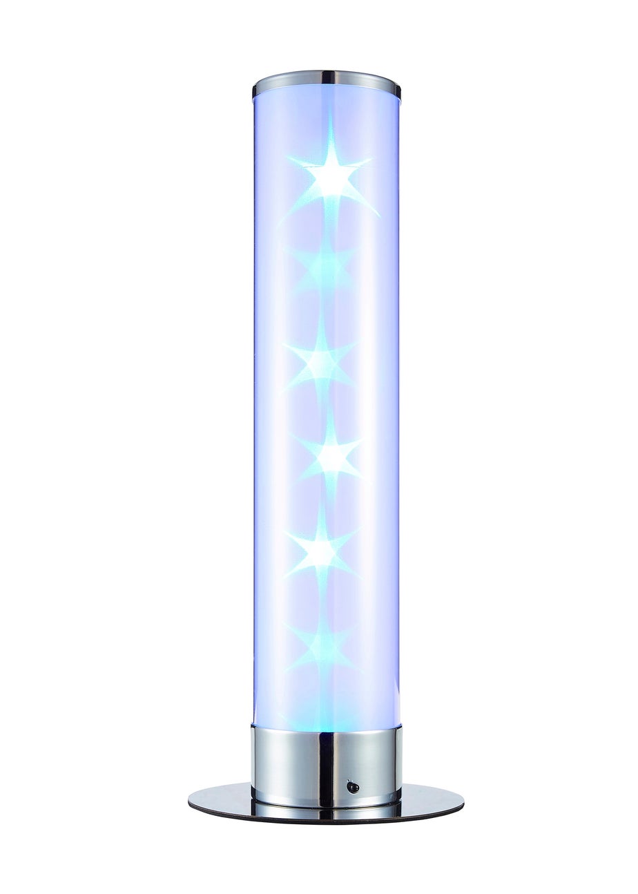 Glow LED Galaxy Cylinder Table Lamp with Remote Control(39cm x 15cm)