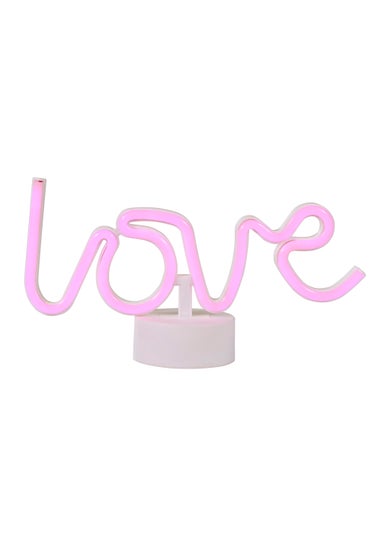 Glow Love Pink Neon Light (16cm x 28cm)