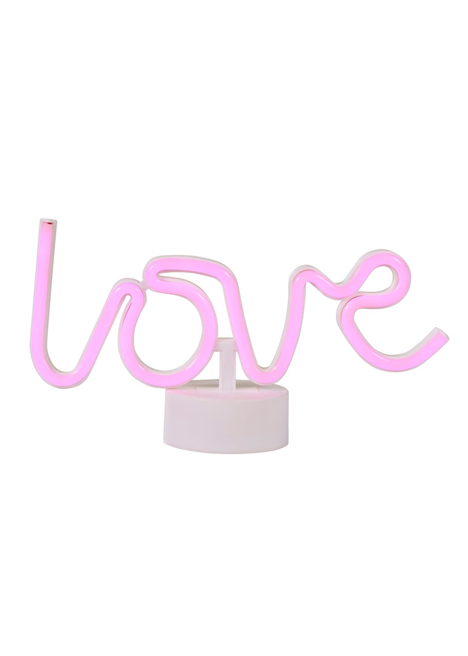 Glow Love Pink Neon Light (16cm x 28cm)