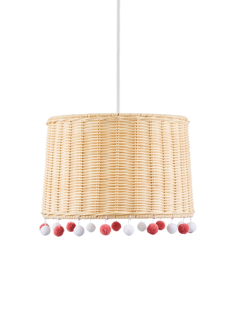 Glow Rattan Pom Pom Easyfit  Shade (20cm x 30cm)