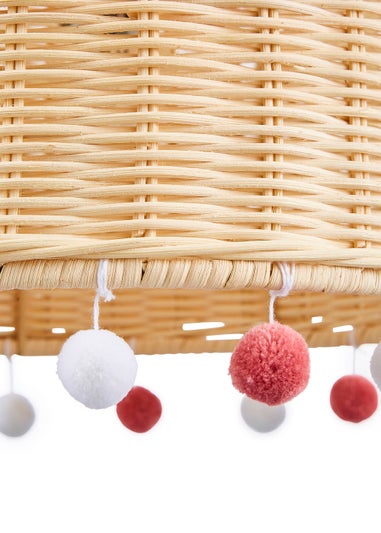 Glow Rattan Pom Pom Easyfit  Shade (20cm x 30cm)