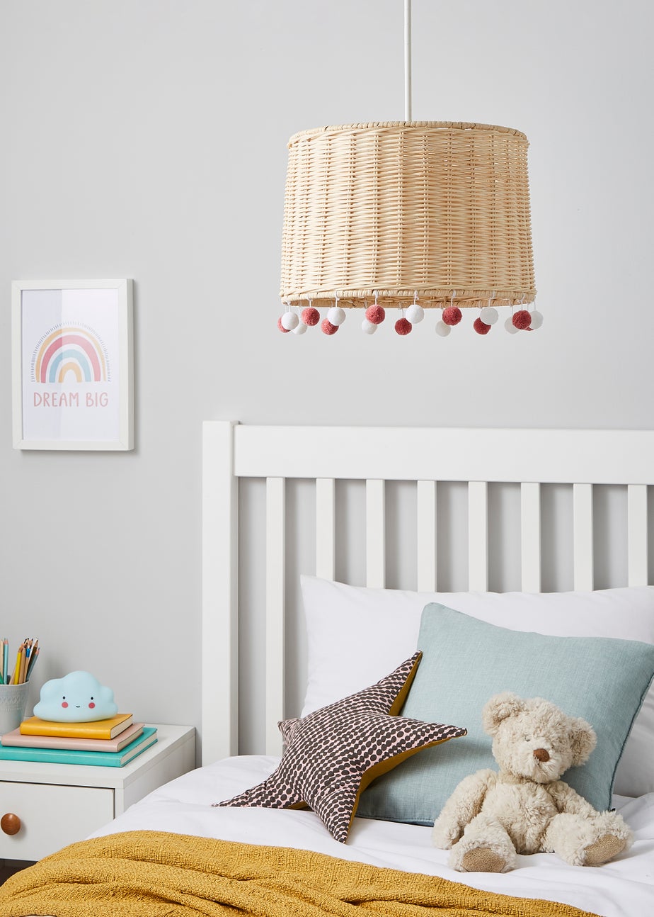 Glow Rattan Pom Pom Easyfit  Shade (20cm x 30cm)