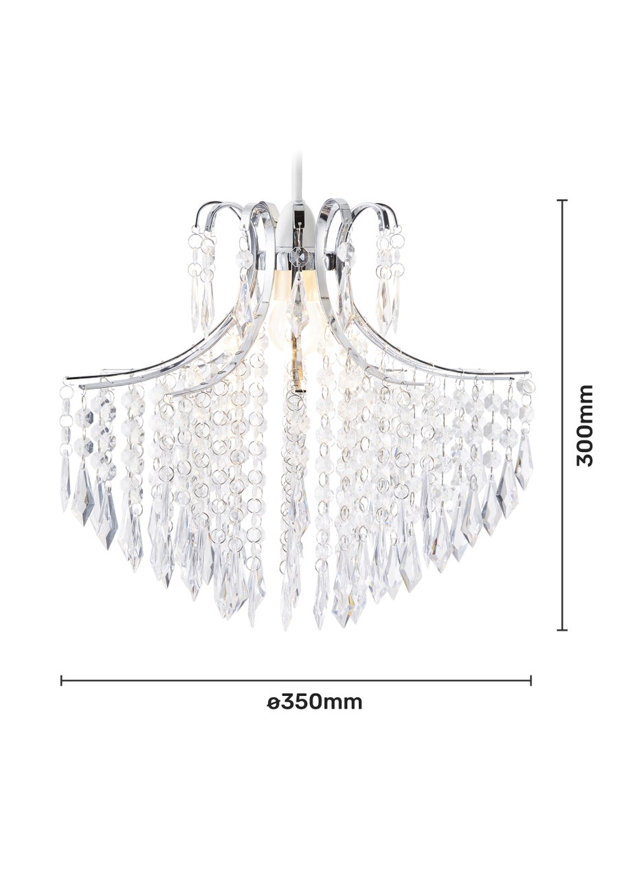 Glow Acrylic Droplet Easyfit Ceiling Light (30cm x 35cm)