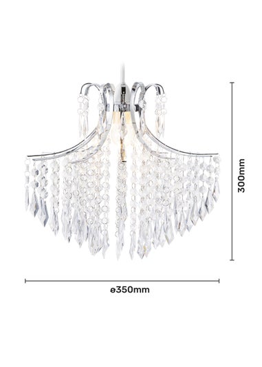 Glow Acrylic Droplet Easyfit Ceiling Light (30cm x 35cm)