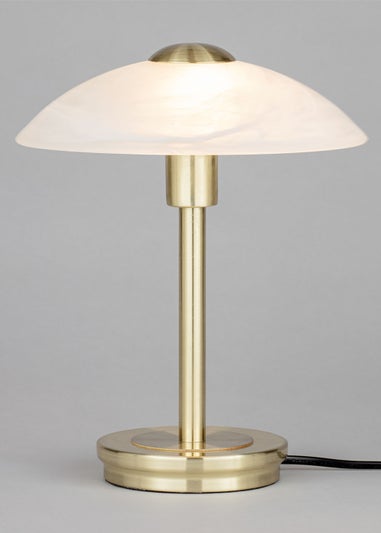 BHS Archie Touch Lamp Satin Brass(27cm x 20cm)