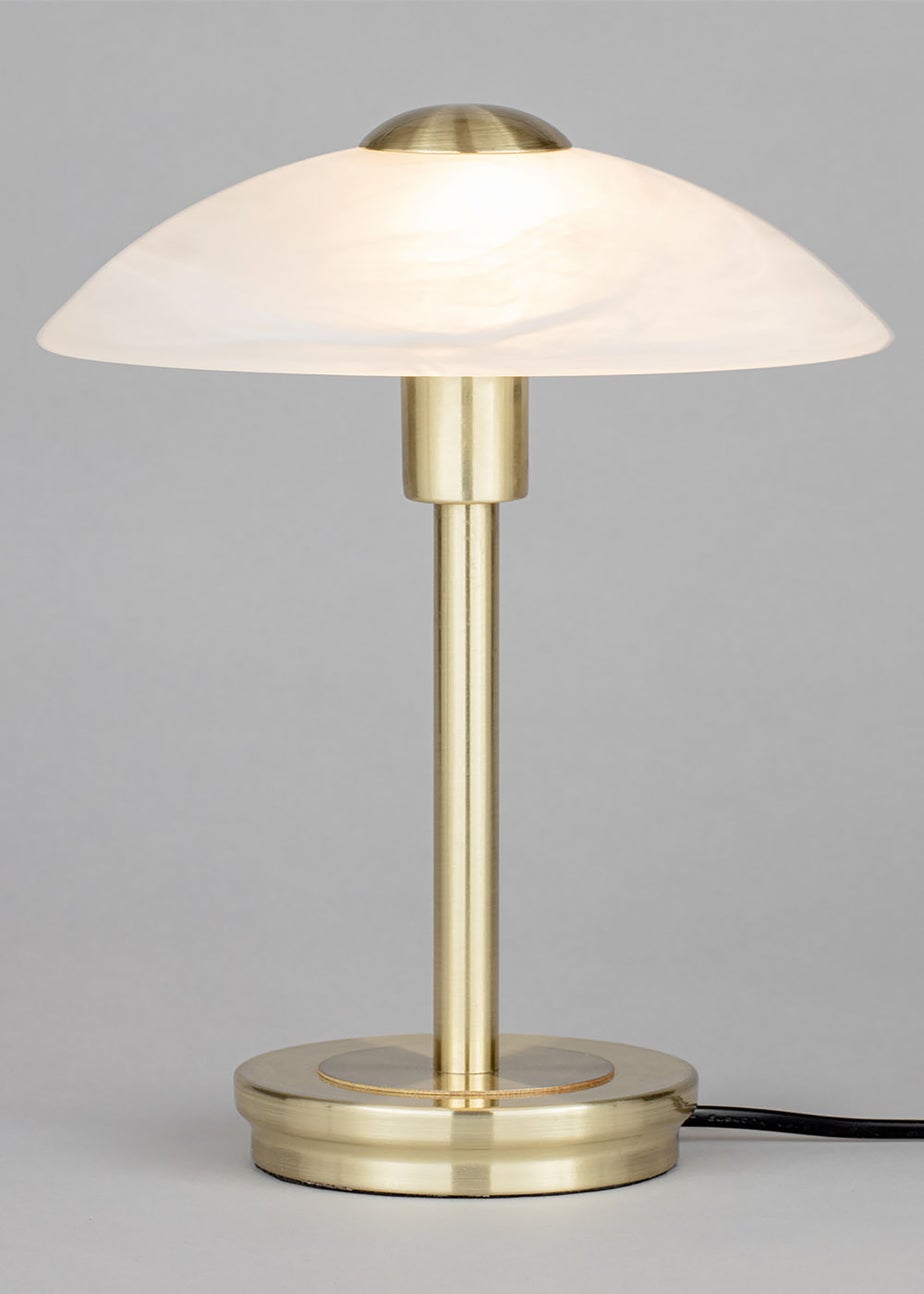BHS Archie Touch Lamp Satin Brass(27cm x 20cm)