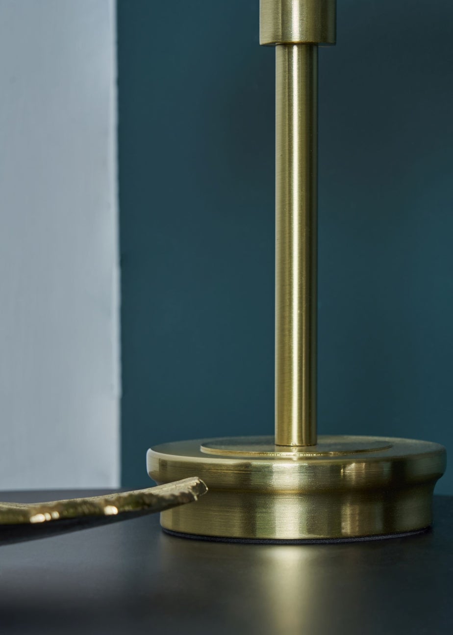 BHS Archie Touch Lamp Satin Brass(27cm x 20cm)