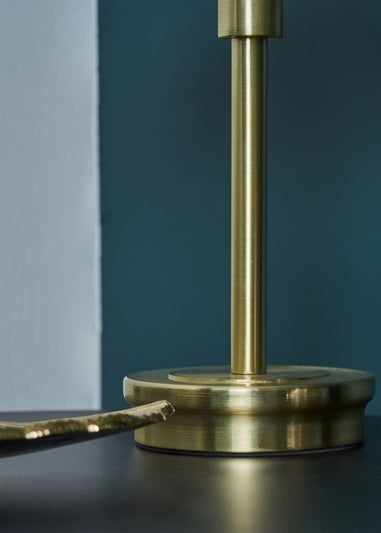 BHS Archie Touch Lamp Satin Brass(27cm x 20cm)