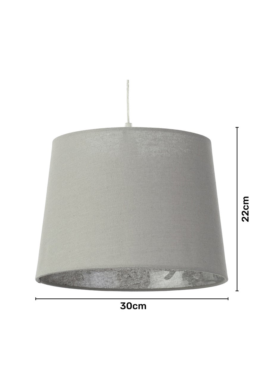 BHS Lang Linen Easyfit Shade Grey (22cm x 30cm)