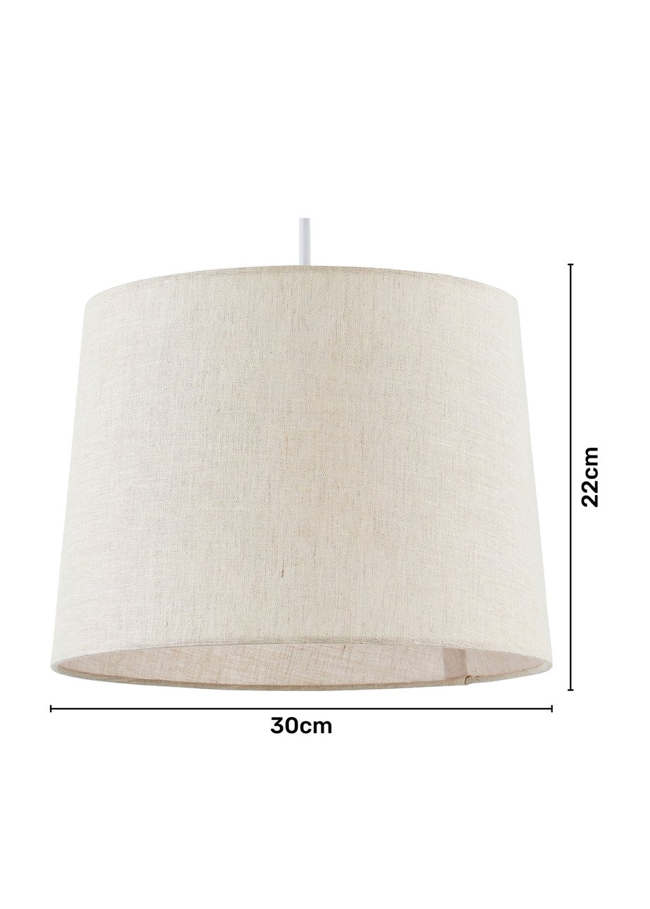 BHS Lang Linen Easyfit Shade Cream (22cm x 30cm)