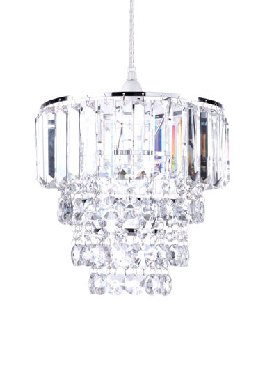 BHS Paladina Easyfit Ceiling Light Chrome (25cm x 25cm)