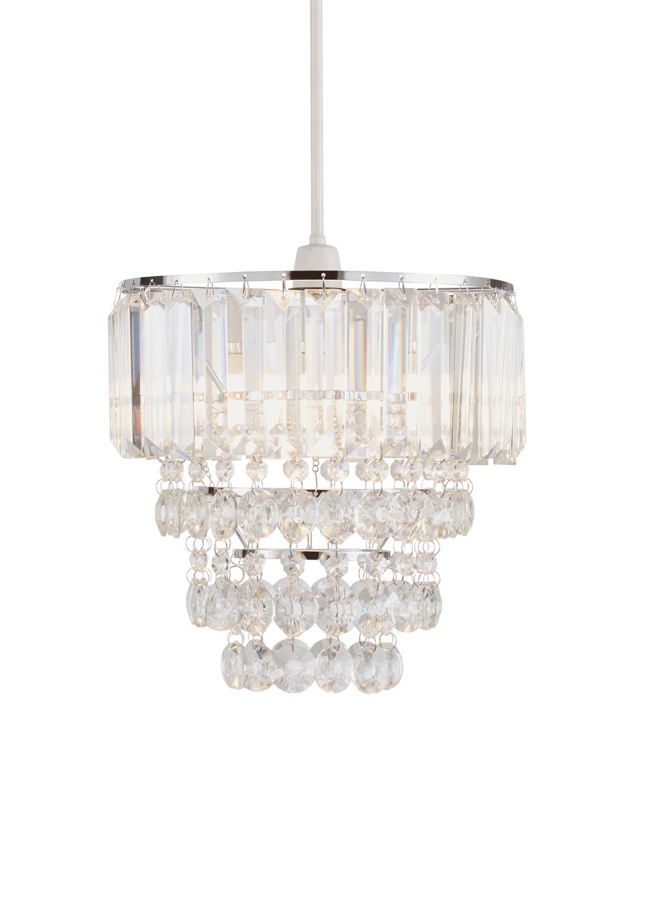 BHS Paladina Easyfit Ceiling Light Chrome (25cm x 25cm)