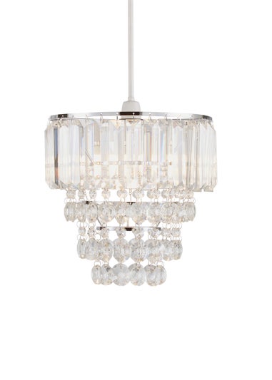 BHS Paladina Easyfit Ceiling Light Chrome (25cm x 25cm)