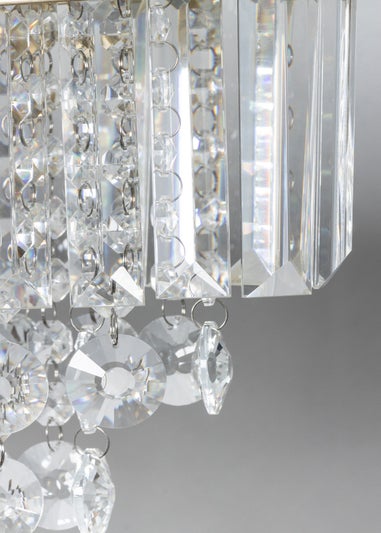 BHS Paladina Table Lamp Chrome (45cm x 24cm)