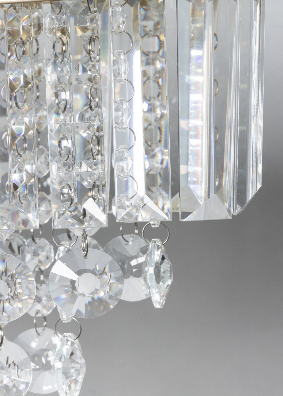 BHS Paladina Table Lamp Chrome (45cm x 24cm)