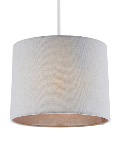 BHS Mira 25cm Linen Easyfit Shade Grey (19cm x 25cm)