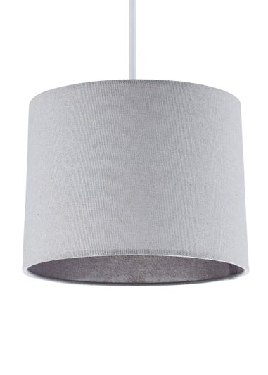 BHS Mira 25cm Linen Easyfit Shade Grey (19cm x 25cm)