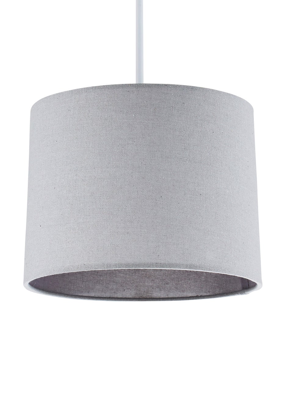 BHS Mira 25cm Linen Easyfit Shade Grey (19cm x 25cm)