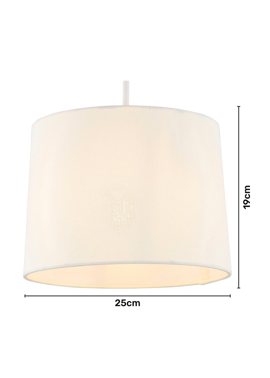 BHS Mira 25cm Linen Easyfit Shade Natural (19cm x 25cm)