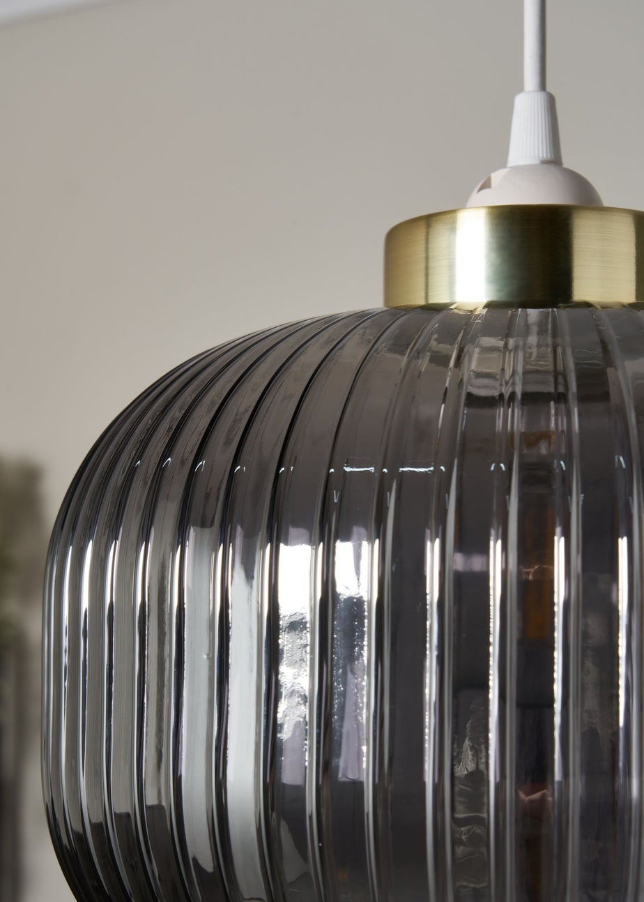 BHS Lyna Easyfit Ceiling Pendant Brass(24cm x 24cm)