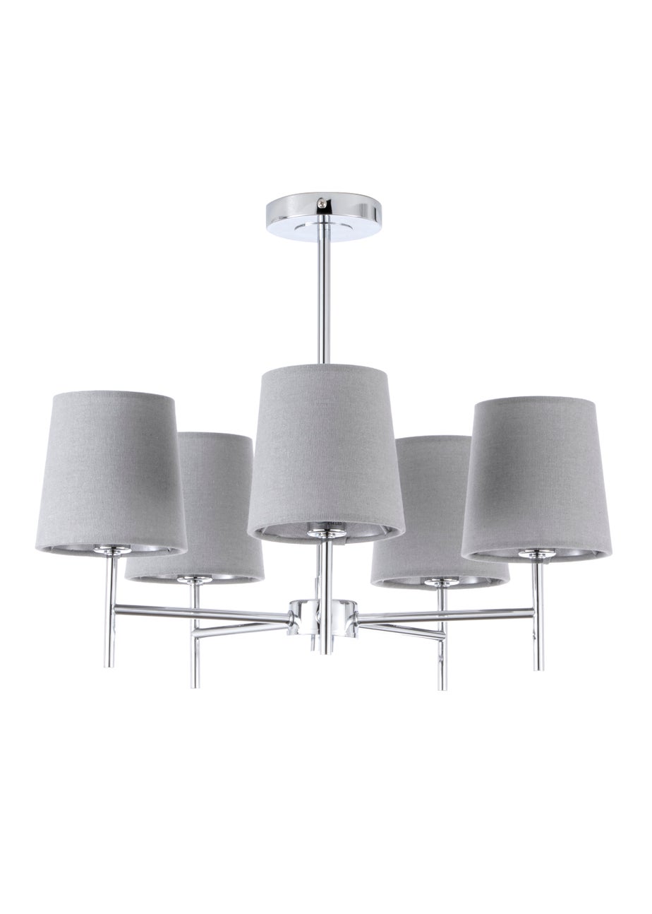 BHS Mira 5 Light Semi Flush Fitting Light