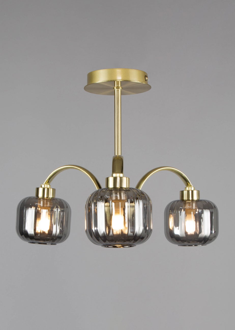 BHS Lyna Flush Ceiling 3 Light (30cm x 35cm)