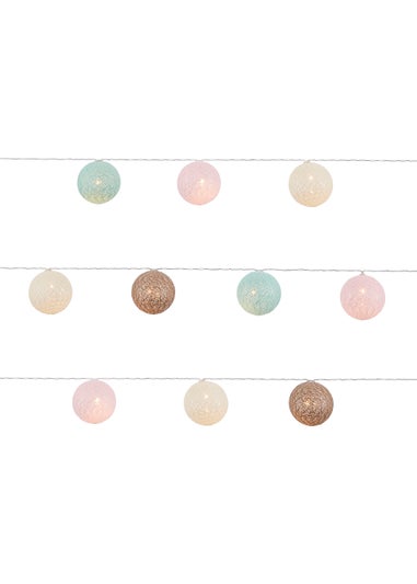 Glow Pom Pom LED String Lights (5cm x 435cm)