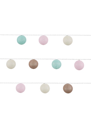 Glow Pom Pom LED String Lights (5cm x 435cm)