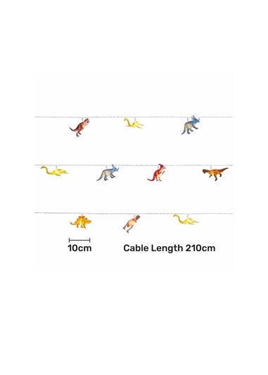 Glow Dinosaur LED String Lights (10cm x 210cm)