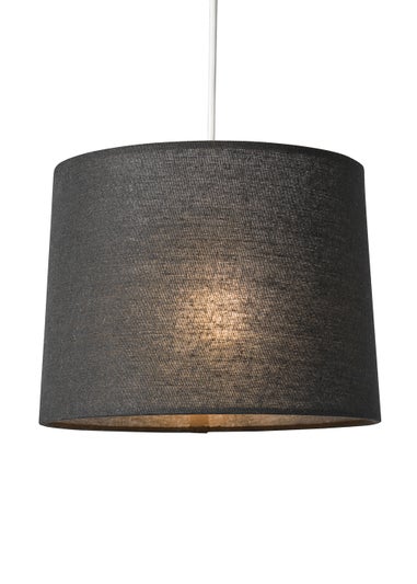 BHS Mira Linen Easyfit Shade Black (19cm x 25cm)