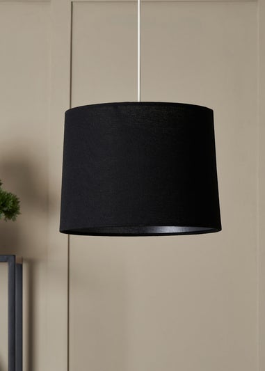 BHS Mira Linen Easyfit Shade Black (19cm x 25cm)