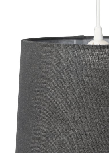 BHS Mira Linen Easyfit Shade Black (19cm x 25cm)