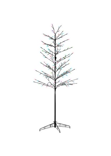 HOMCOM 6ft Artificial Tree Light with 180 Colour LED Light