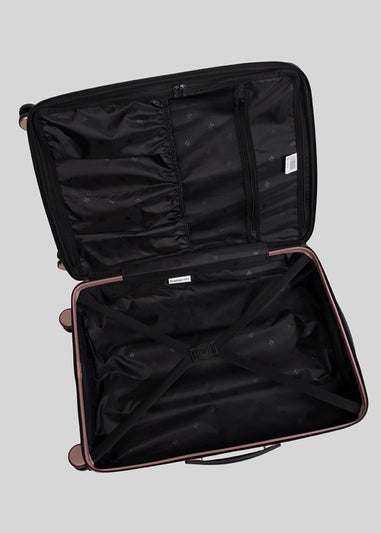 IT Luggage Rose Gold Wave Suitcase