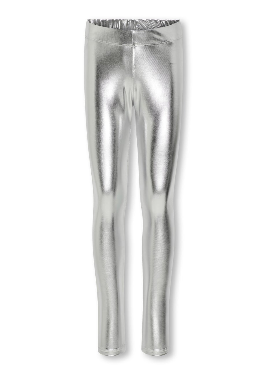ONLY Girls Silver Leggings (5-14yrs)