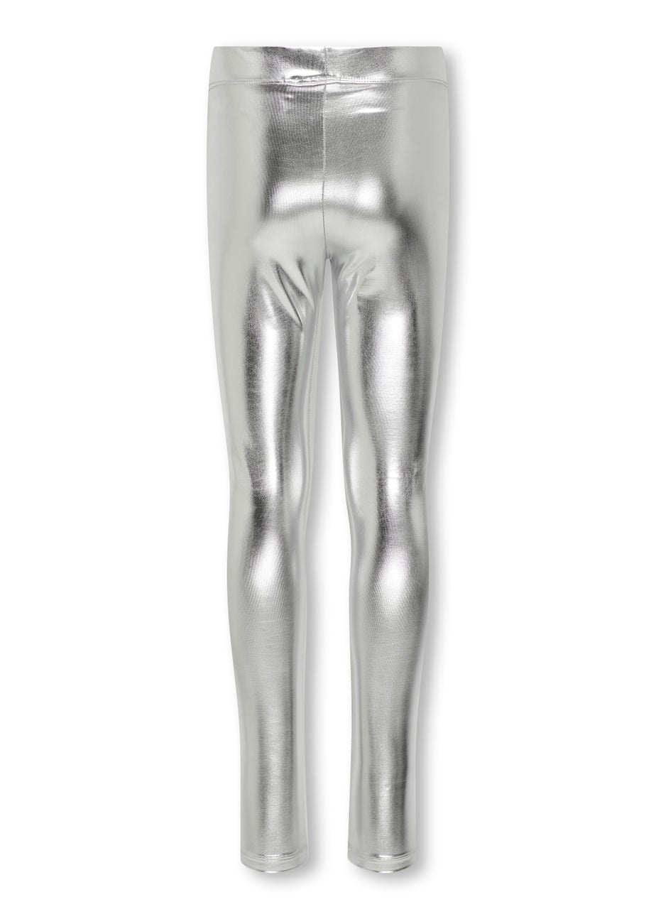 ONLY Girls Silver Leggings (5-14yrs)