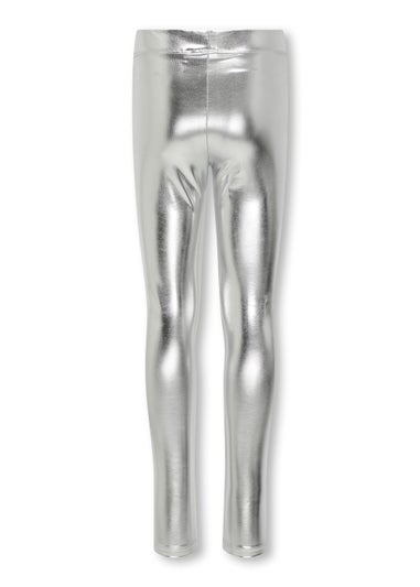 ONLY Girls Silver Leggings (5-14yrs)