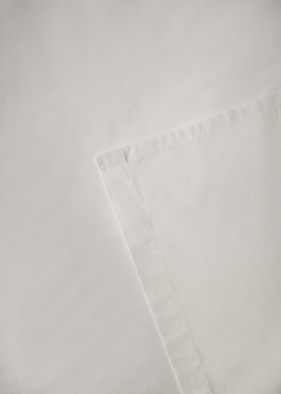 White 100% Cotton Flat Bed Sheet