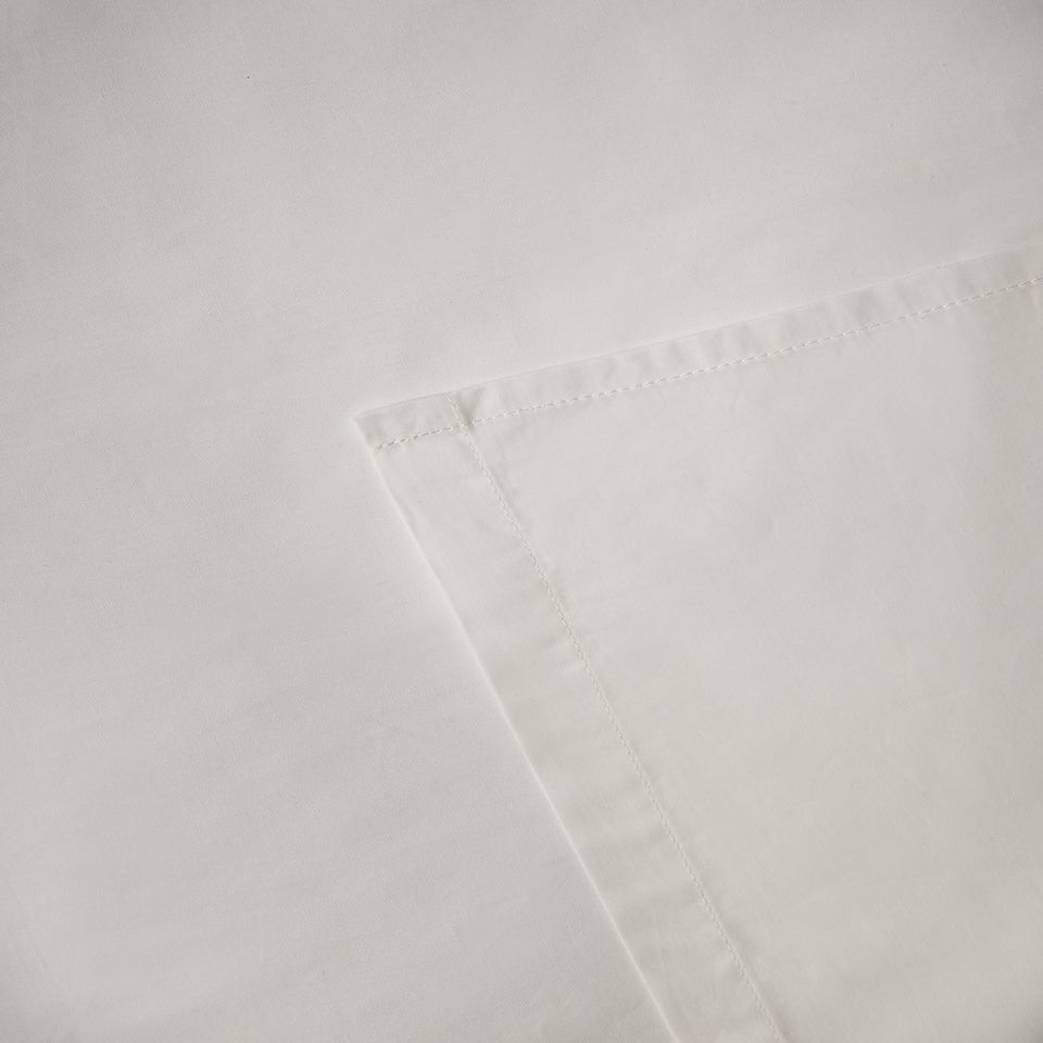 White 100% Cotton Flat Bed Sheet