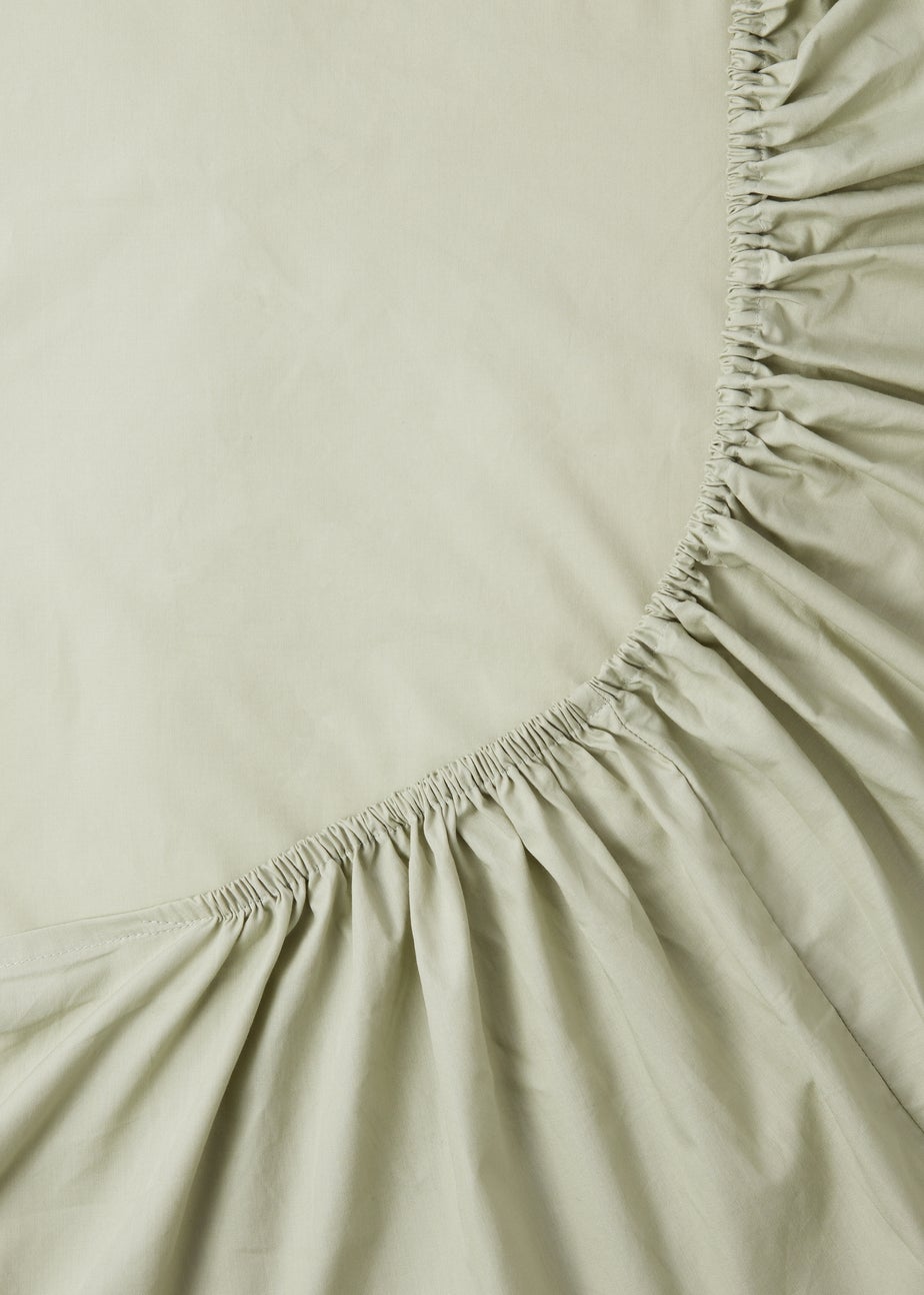 Green Extra Deep Bed Sheet (180 Thread Count)