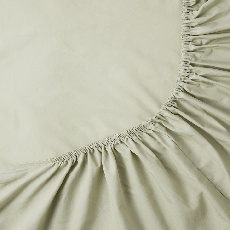 Green Extra Deep Bed Sheet (180 Thread Count)