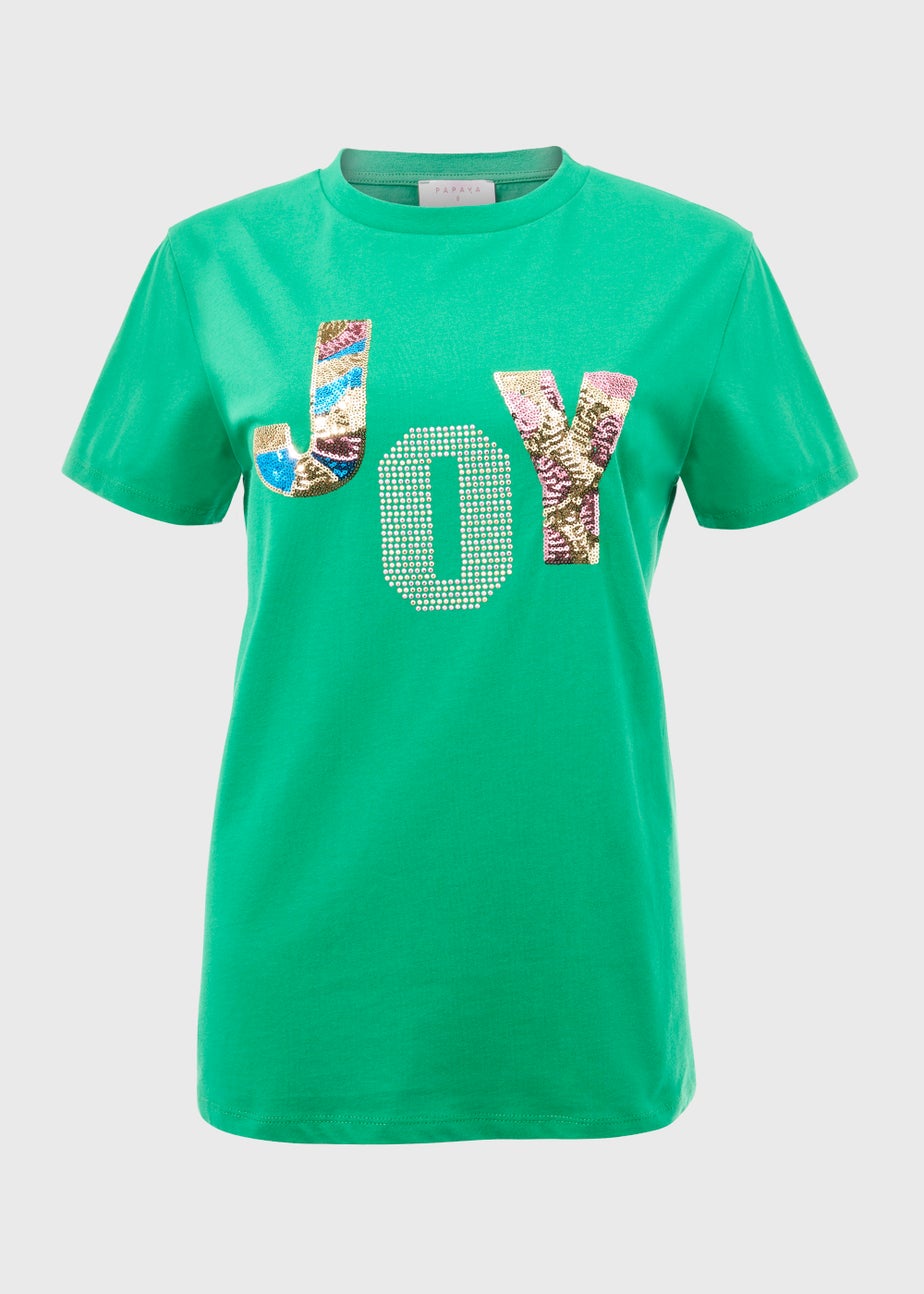 Green Joy Sequin T-Shirt