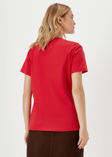 Red Santa Sequin T-Shirt